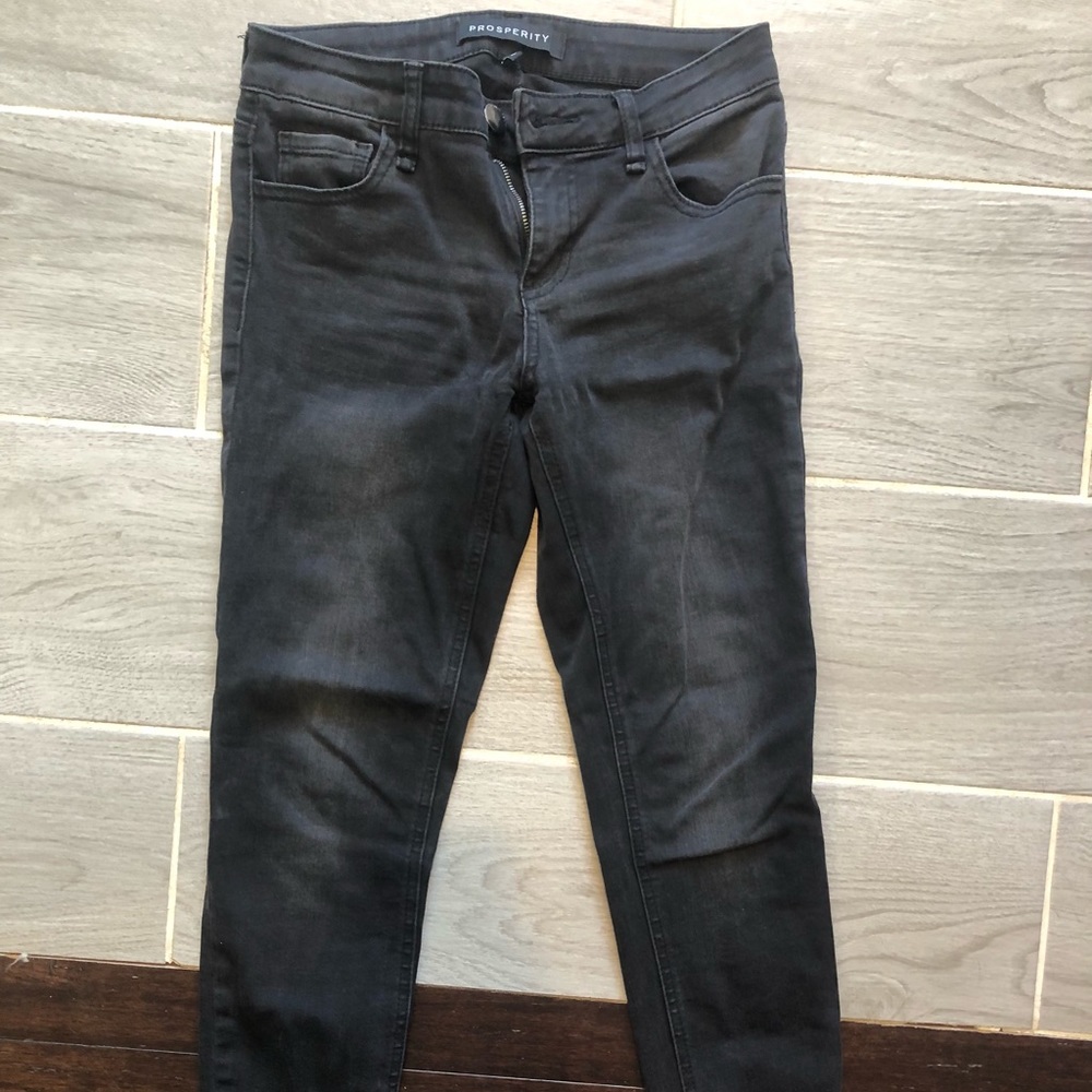 Prosperity black jean skinny leggings, size 26